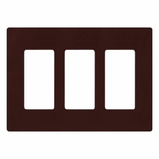 Wallplate 3-Gang Decora Brown