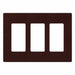 Wallplate 3-Gang Decora Brown
