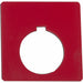 Legend Plate Plastic Red Square