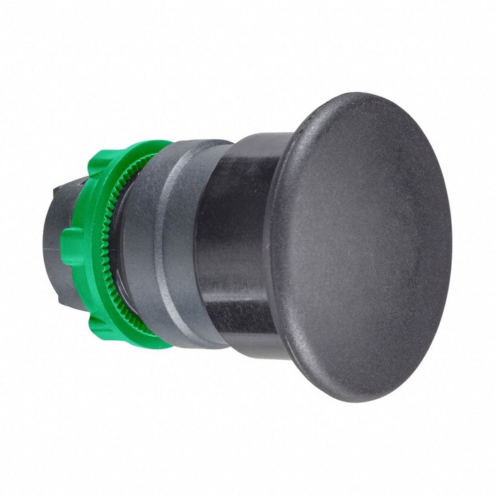 H6952 Mushroom Head Push Button Black 22mm