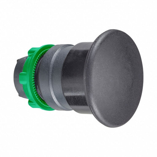 Mushroom Head Push Button Black 22mm
