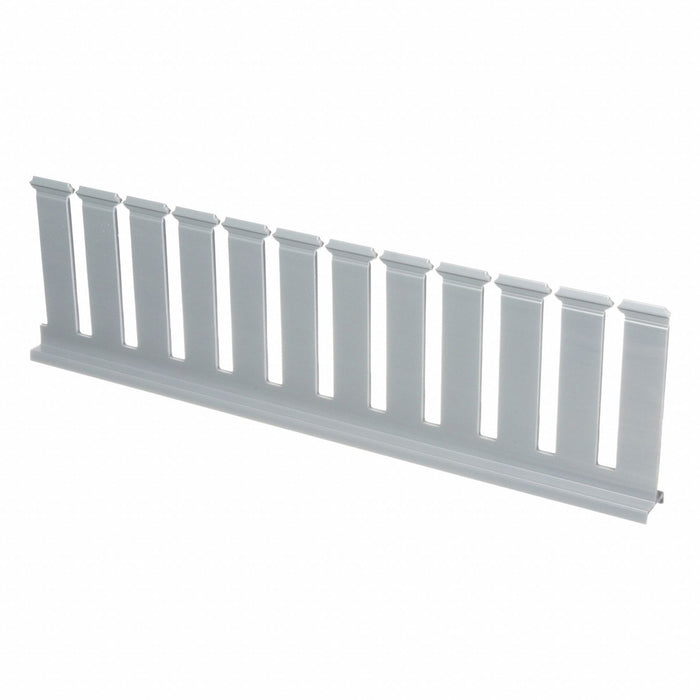 Divider Wall 4 In H Slotted Gray PVC