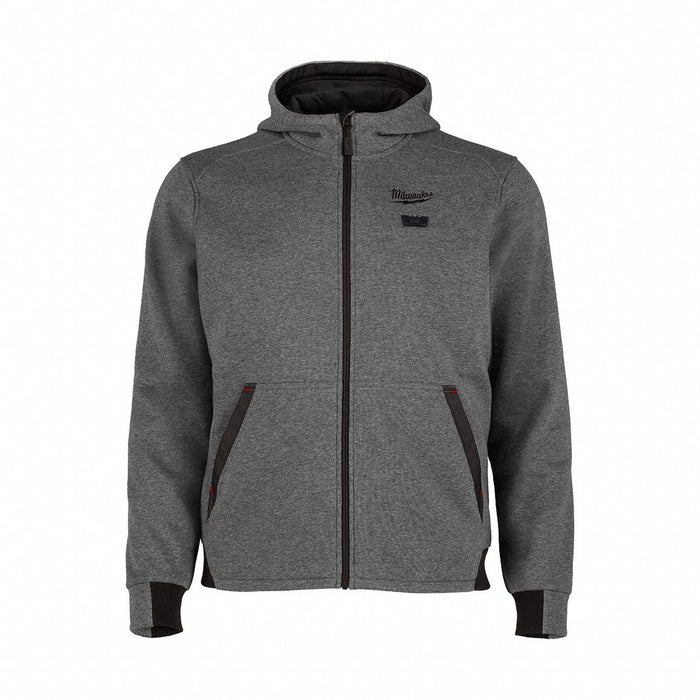 Heated Hoodie 3XL Zipper Gray Gray