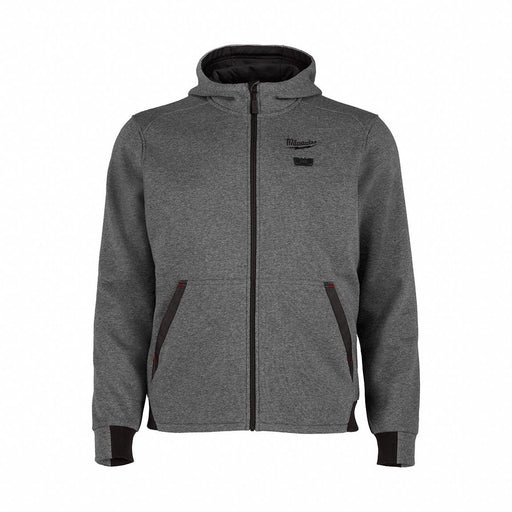 Heated Hoodie M Zipper Gray Gray