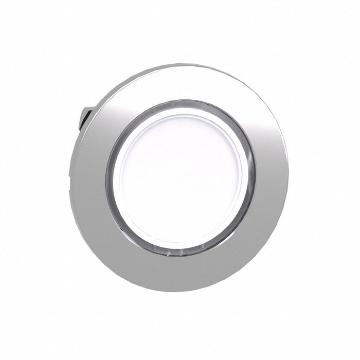Flush Push Button White No Lamp 30mm
