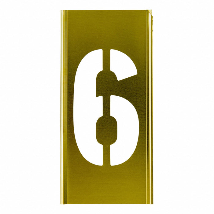 Individual Stencil Number Brass