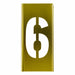 Individual Stencil Number Brass