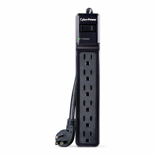 OutletStrip Black 9-23/32in 6Outlets