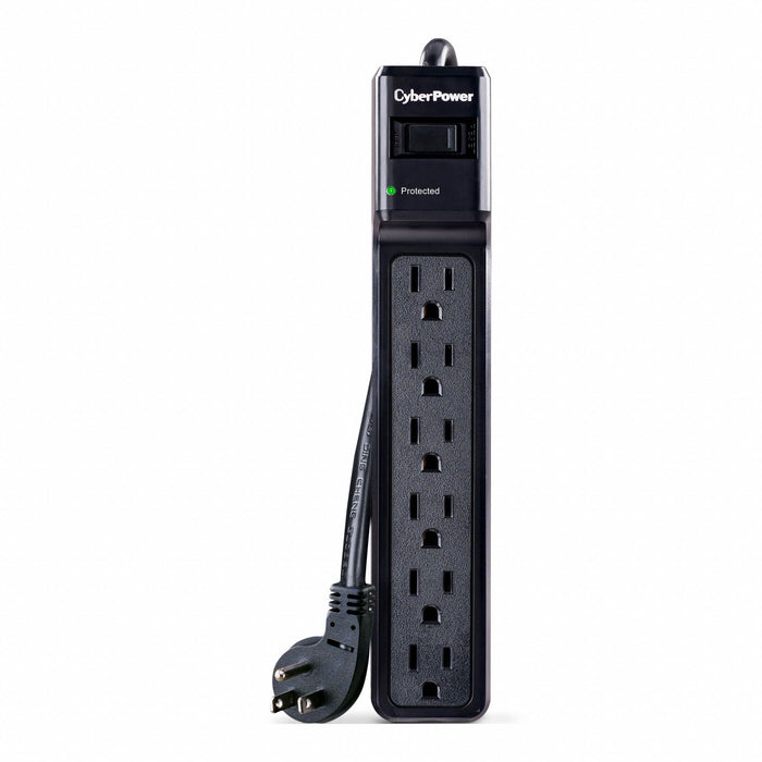 OutletStrip Black 9-23/32in 6Outlets