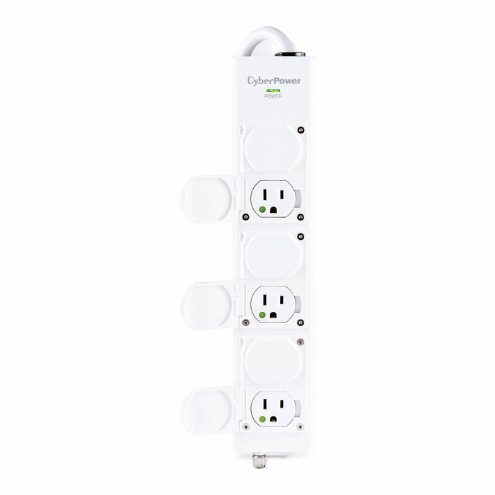 OutletStrip White 12-3/16in 6Outlets