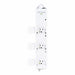 OutletStrip White 12-3/16in 6Outlets