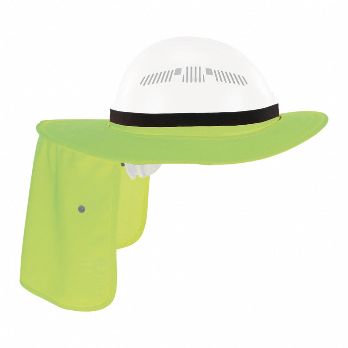 Hard Hat with Sun Shade Lime