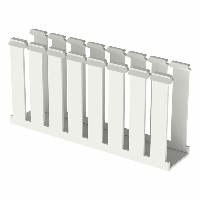 Wire Duct Wide Slot White 2.25 W x 5 D