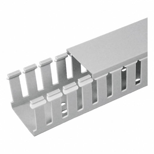 Wire Duct Wide Slot Gray 3.25 W x 3 D