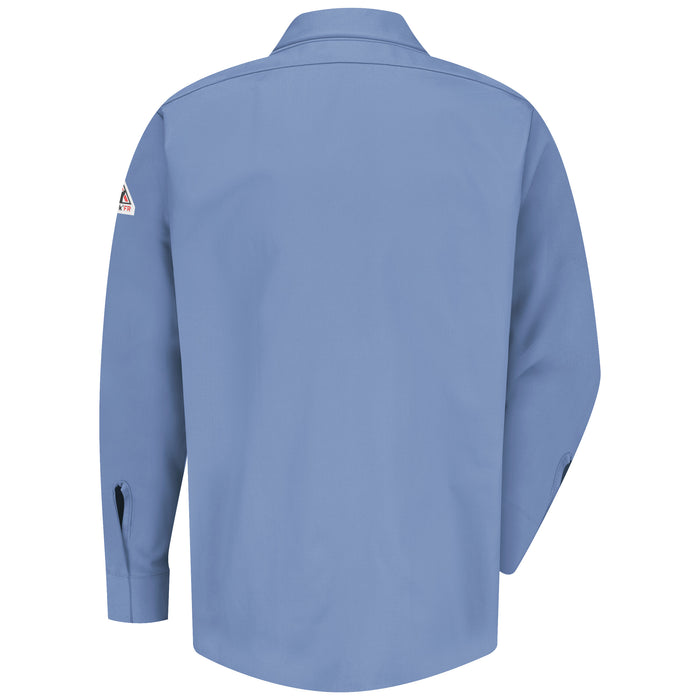 Men's Midweight FR Pocketless Concealed-Gripper Work Shirt