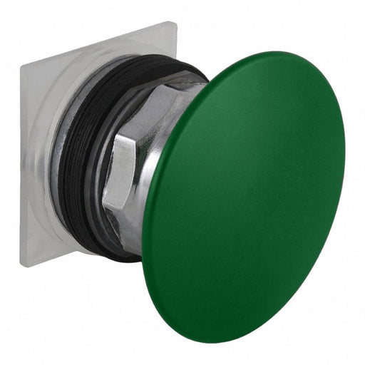 H4527 Mushroom Head Push Button Green 30mm