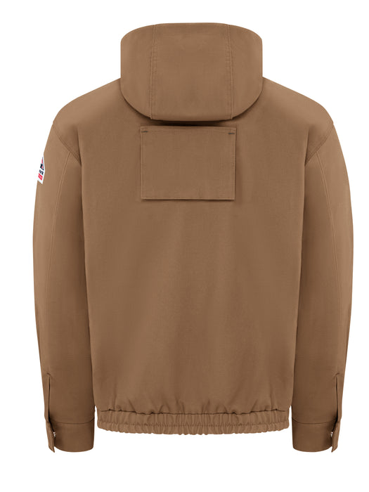 Men's Heavyweight FR Brown Duck Hooded Jacket