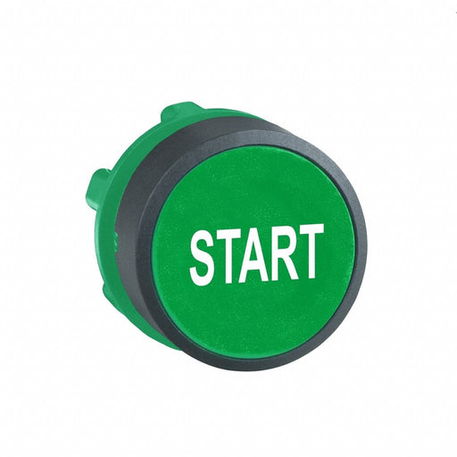 Flush Push Button Green Non-Illum 22mm