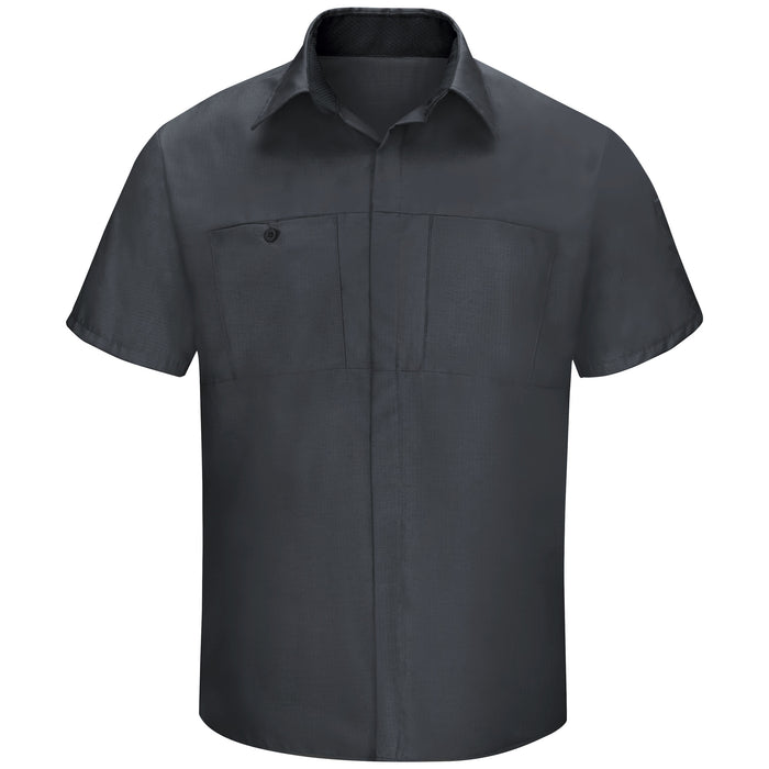 Men's Short Sleeve Performance Plus Shop Shirt With Oilblok Technology