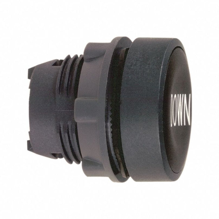 Flush Push Button Black Non-Illum 22mm
