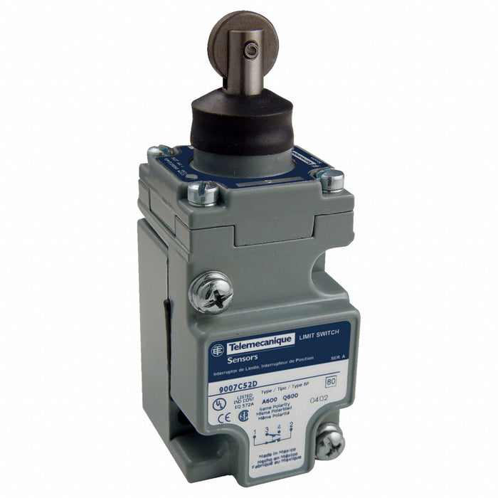 Plug-InLimitSwitch RollerPlunger 1NO/1NC