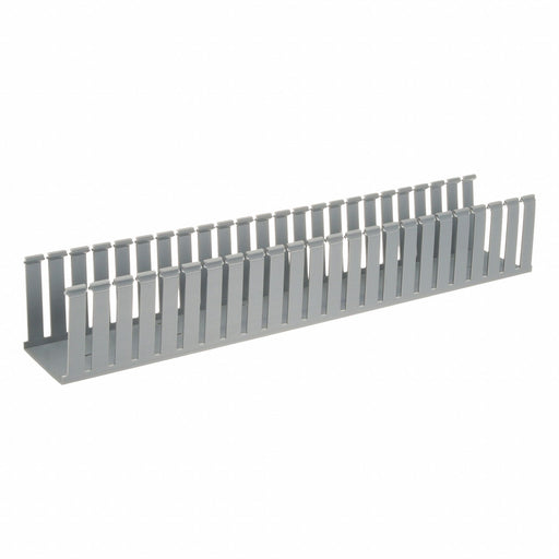 Wire Duct Wide Slot Gray 4.25 W x 4 D