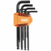 Long Ball-End Hex Key Set Metric 10-Piec