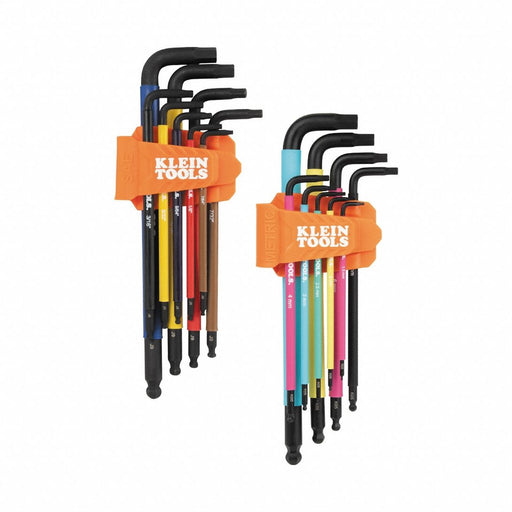 Hex Key Set SAE and Metric 18-Piece