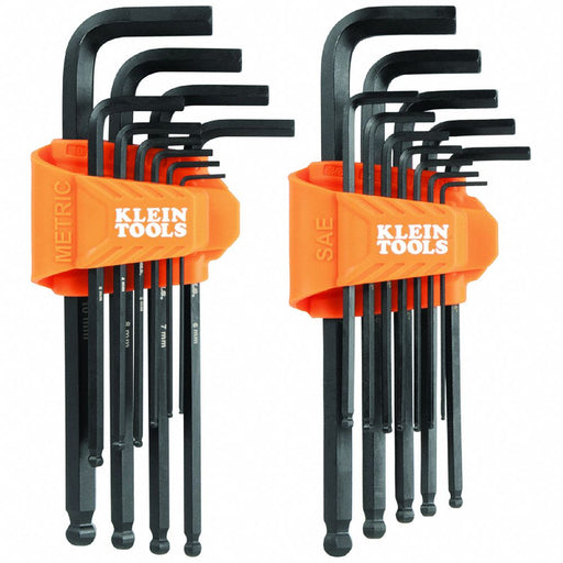 Hex Key Set Long Ball End SAE/Metric 22P