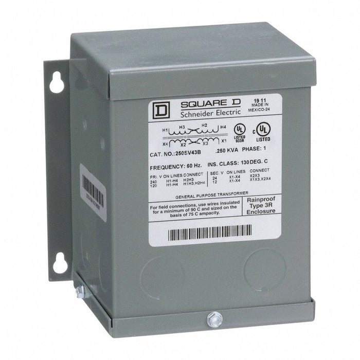 Transformer 120/240VAC 12/24VAC 250VA
