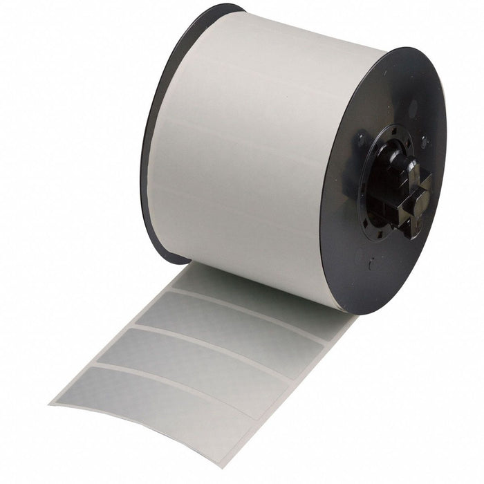 Pre-Cut Label Stock Roll Silver Matte