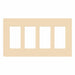 Wallplate 4-Gang Decora Ivory