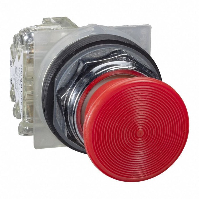 MushroomHeadPushButton NonIllum Red SPDT