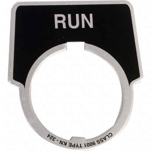 LegendPlate Run Silver/Black Half-Round