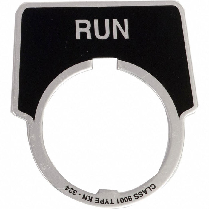 LegendPlate Run Silver/Black Half-Round