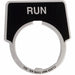 LegendPlate Run Silver/Black Half-Round