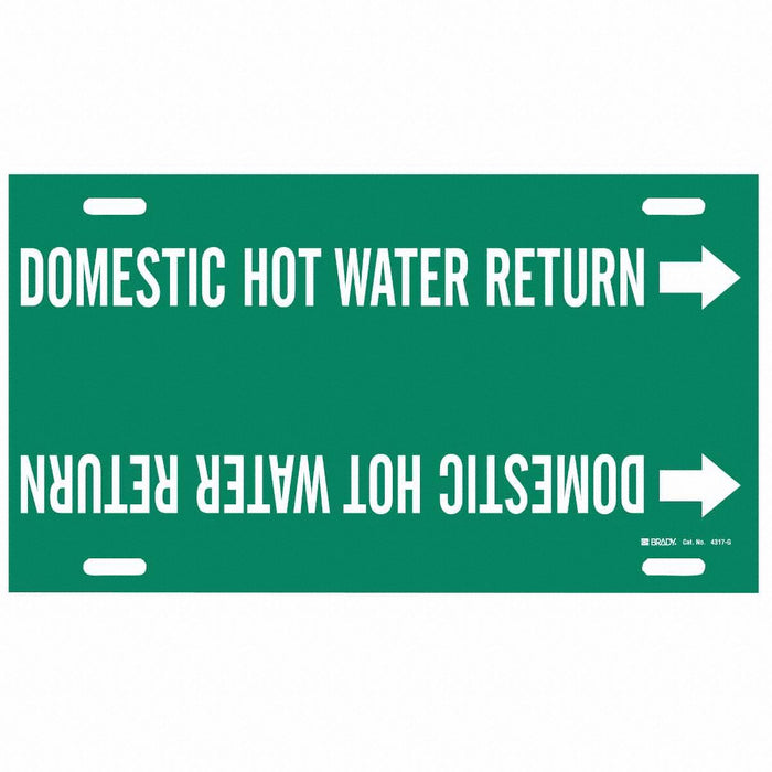 Pipe Marker Domestic Hot Water Return