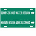 Pipe Marker Domestic Hot Water Return