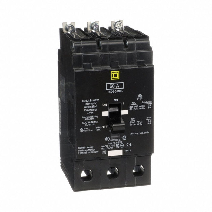 Circuit Breaker 60A Bolt On 277/480V 3P