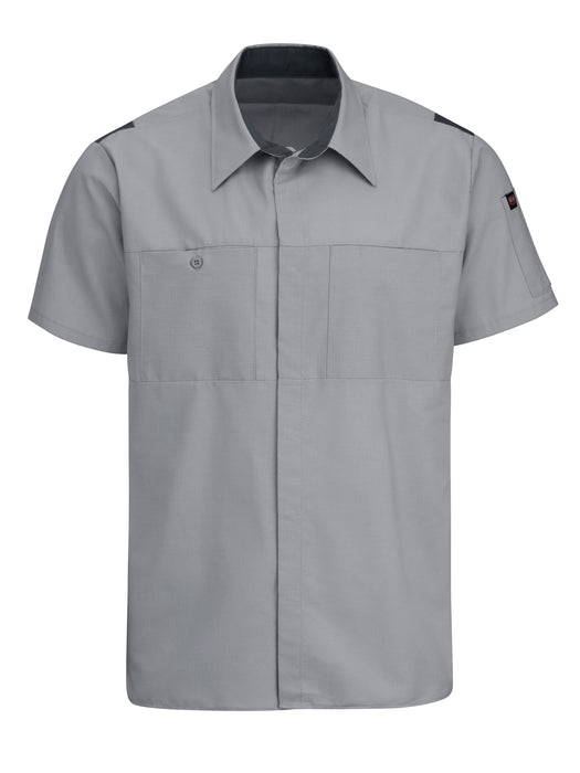 Men's Short Sleeve Performance Plus Shop Shirt With Oilblok Technology