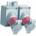 Receptacle Gray 20 A 3P3W Back 1PK