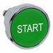 Flush Push Button Green Non-Illum 22mm