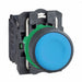 FlushPushButtonOperator NonIllum Blu 1NO
