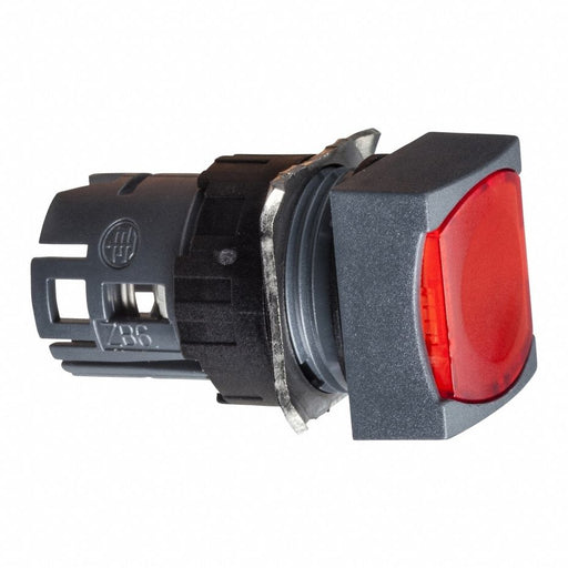 FlushPushButton Red No Lamp 16mm