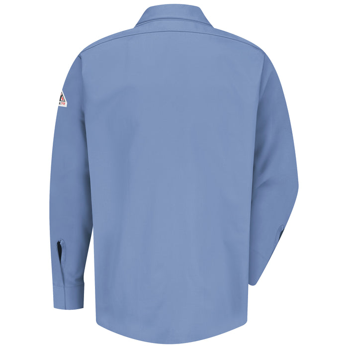 Men's Midweight FR Pocketless Concealed-Gripper Work Shirt