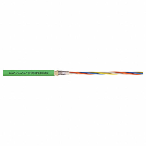 Bus Cable PUR 50 V 0.33 in dia Ylw/Green