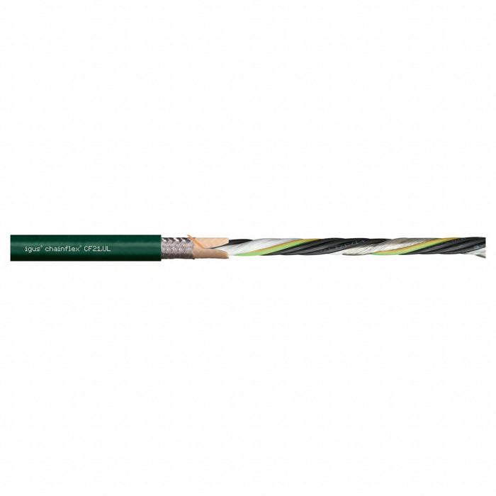 ServoMotorCable Green 1.04in-OD 1000V