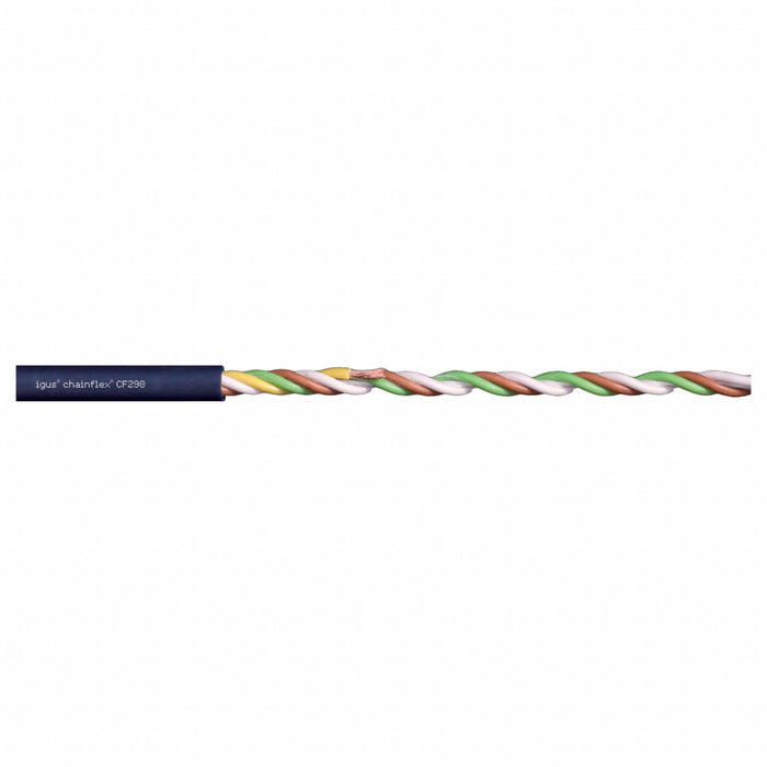 Data Cable 24 AWG Blue TPR 300 V
