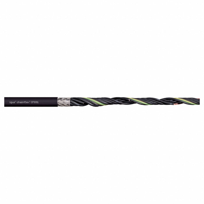 Control Cable 14 AWG Black PUR 600 V
