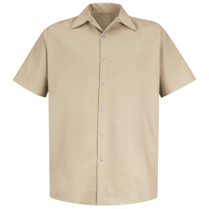 Men's Short Sleeve Specialized Pocketless Work Shirt